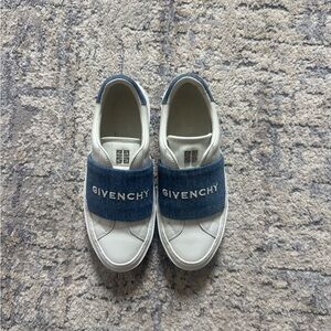 Givenchy White and Denim Blue Women's Sneakers